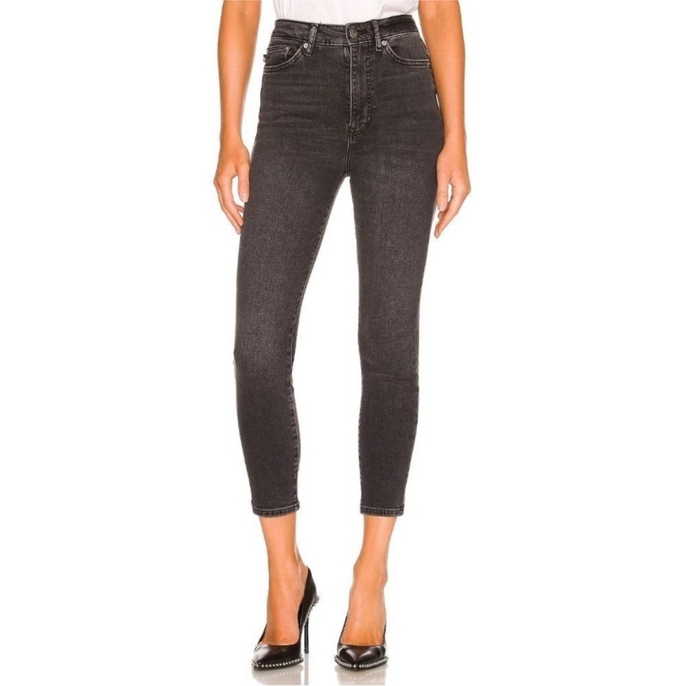 LOVERS + FRIENDS mason high rise black stretch skinny jean